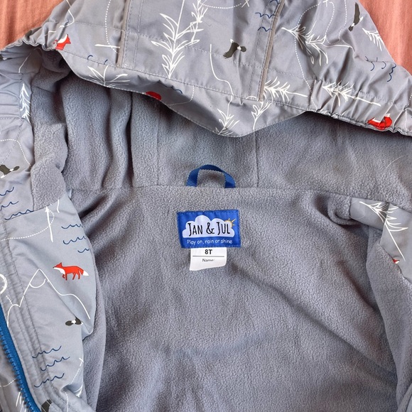 Gray Kids Jacket with Red Accents - Picture 2 of 5